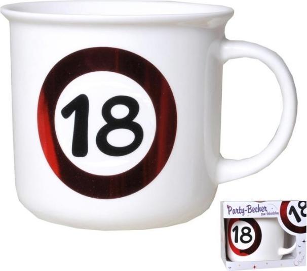 UdoS Becher Jahreszahl "18"