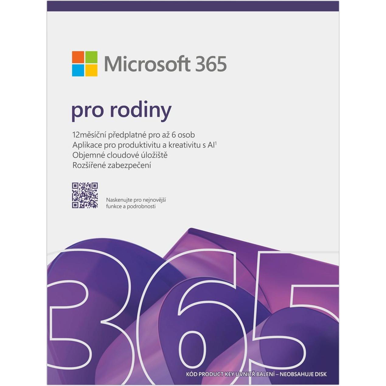 Microsoft 365 Family FY25H2 Mac/Win, 1 Year, CZ per Mac OS