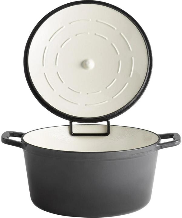 Produktbild APS Kochtopf mit Deckel "5 STARS" (Gusseisen, 28 x 13 cm)