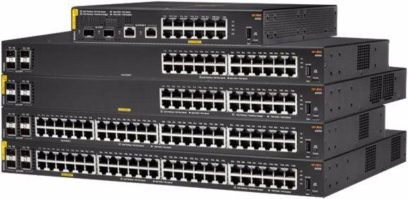 Actual product image HPE E Aruba 6000 Switch 4 SFP Ports, PoE, 1U, Layer 2, ACL, QoS, Web GUI, CLI, Aruba Net (48 Ports)