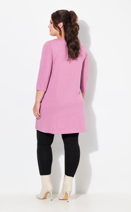 Produktbild Ulla Popken Longshirt, A-Linie, Carré-Ausschnitt, 3/4-Arm (50, 52)