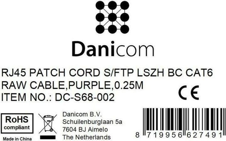 Produktbild Dsit CAT 6 Netzwerkkabel LSOH (CAT6, 0.25 m)