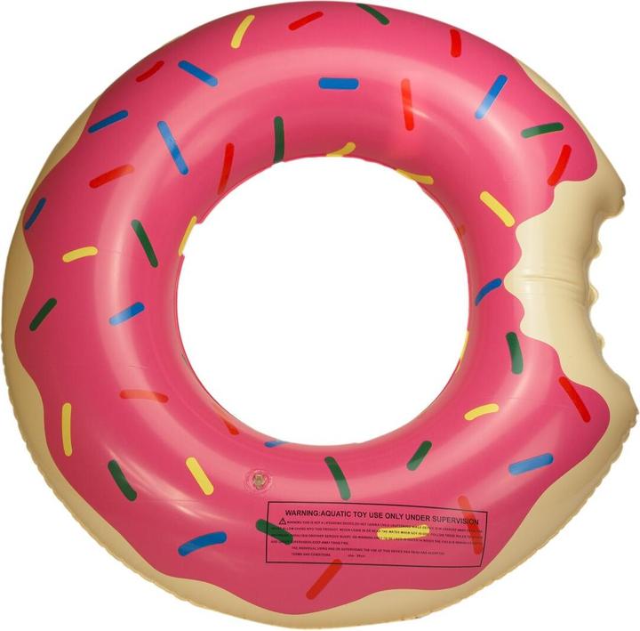 Image du produit Ikonka Roue à beignets gonflable pour enfants 50cm rose