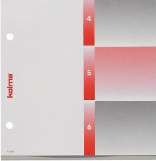 Produktbild Kolma Register A4 superstrong 1-6 6-teilig grau