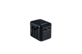 Actual product image Verbatim Universal Travel Adapter with 1 x USB-C PD 20W / 1 x USB-A QC 3.0
