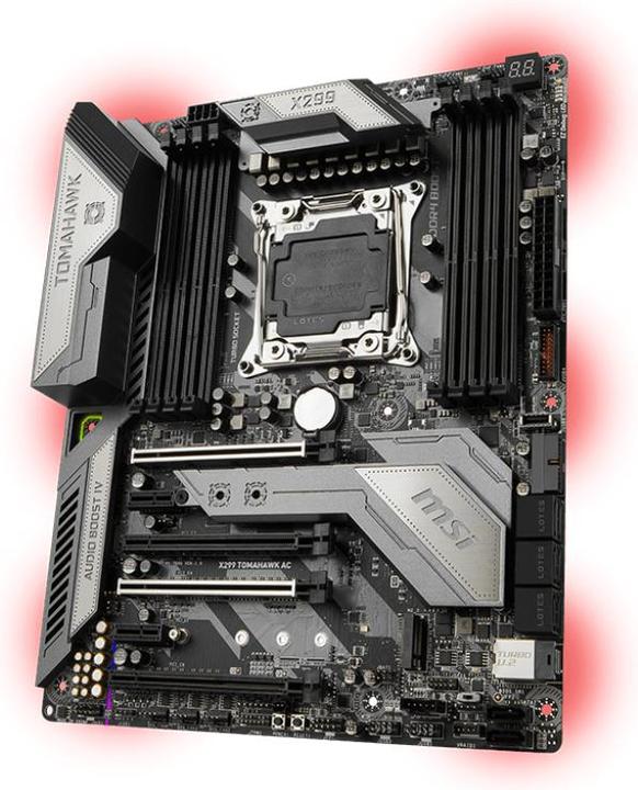 Actual product image MSI X299 Tomahawk Ac (LGA 2066, Intel X299, ATX)