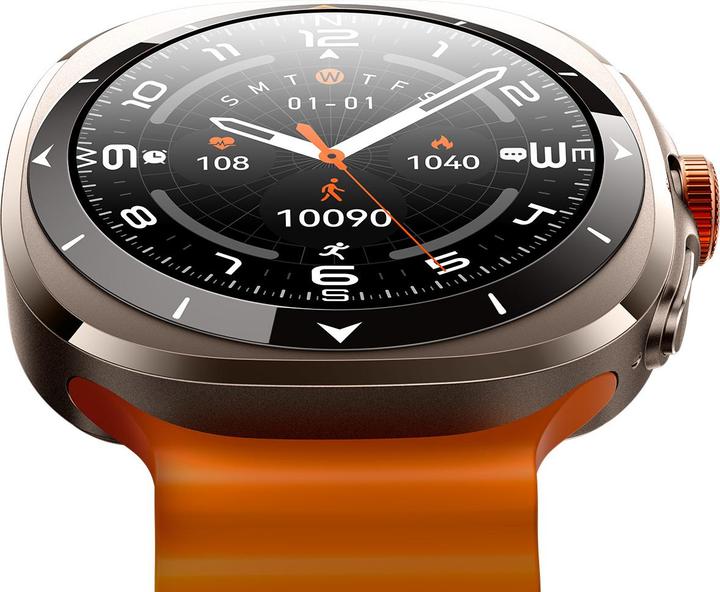 Actual product image Joyroom Venture Series JR-FV2 Smart Watch (Answer/Make Call) - Vitality Orange (47.50 mm)