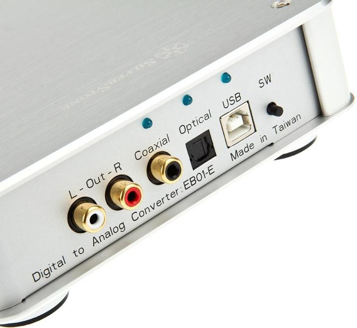 Produktbild Silverstone SST-EB01S-E Ensemble Digital to Analog Converter - silber (USB)
