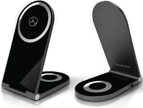 Immagine prodotto Mercedes składana ład. indukcyjna 2w1 MEMFBGSLK 15W czarny/nero Silver Star MagSafe (15 W)