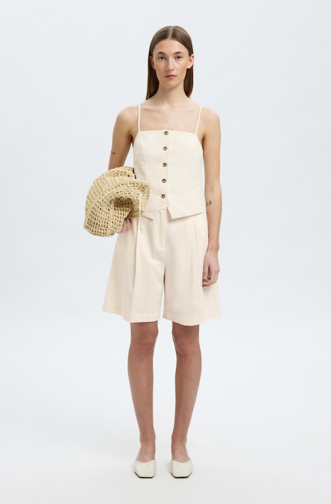 Produktbild Selected Femme Baumwollmix Spaghettiträger-Top (38)