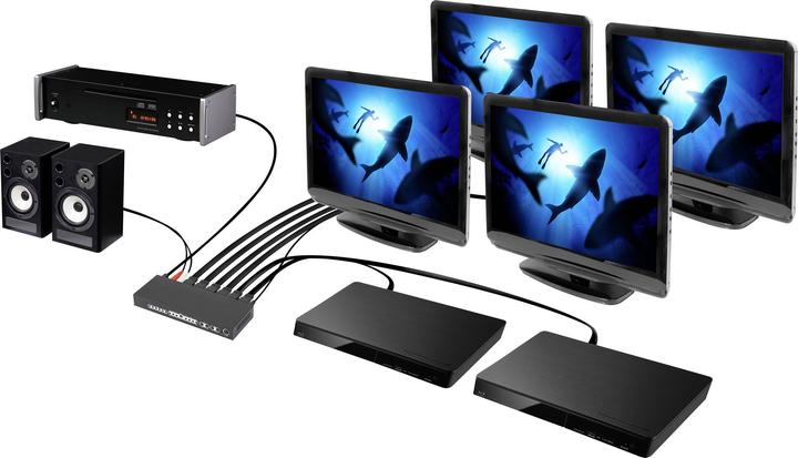 Actual product image SpeaKa Professional 2x4 HDMI splitter