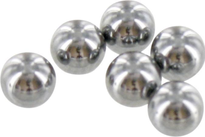 Actual product image VAR Steel balls 3/16" (4.76mm) bottle of 300 pcs.