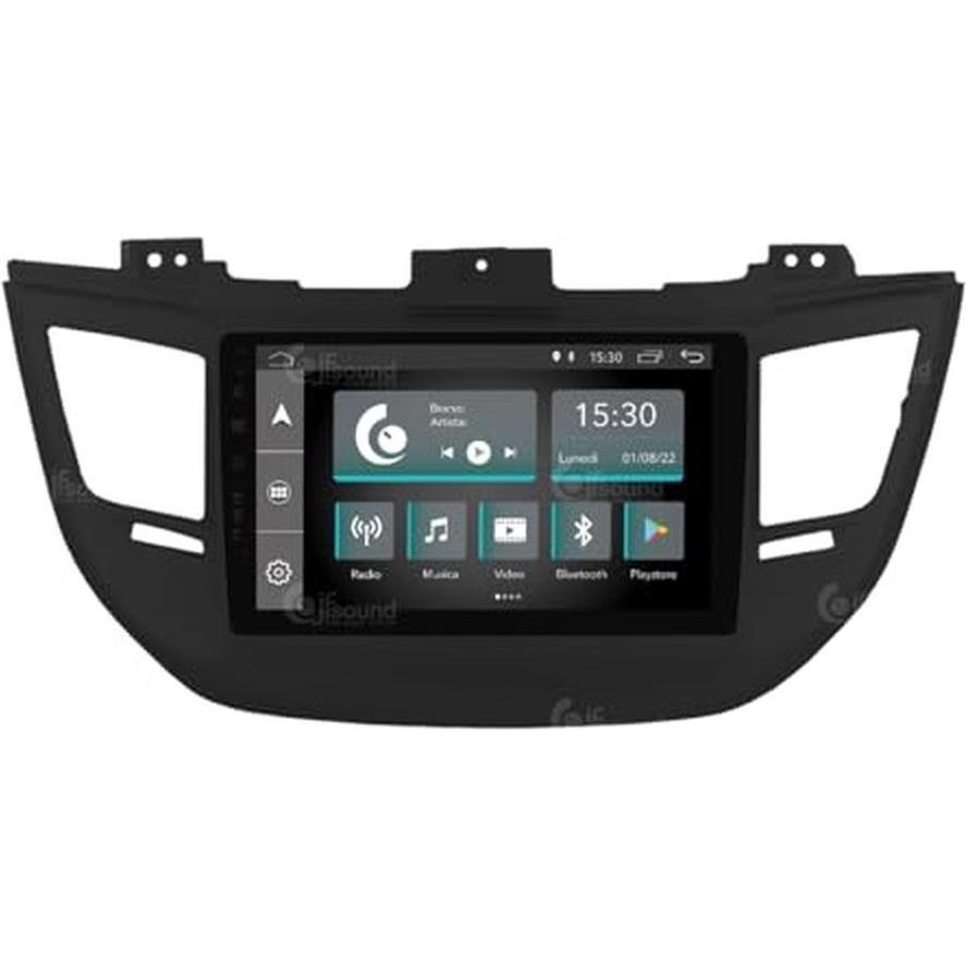 JFSound, Autoradio, Autoradio con navigazione, Android Auto, CarPlay e retrocamera per Hyundai Tucson (Auto Android, Apple Carplay)