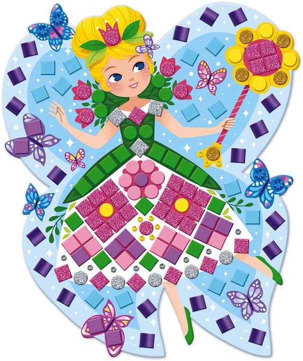 Actual product image Janod J07962 Mosaic princesses and fairies-Les Ateliers du Calme set for creative leisure activities