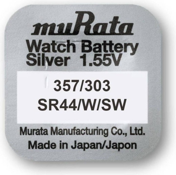 Produktbild Murata Knopfzelle Silberoxid n 303 (10 Stk., 160 mAh)