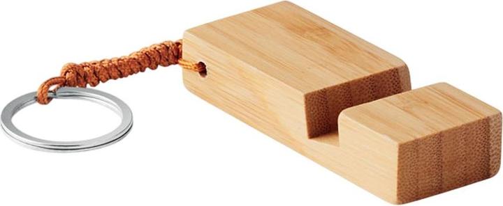 Actual product image MidOcean Trineu Bamboo Keyring Stand