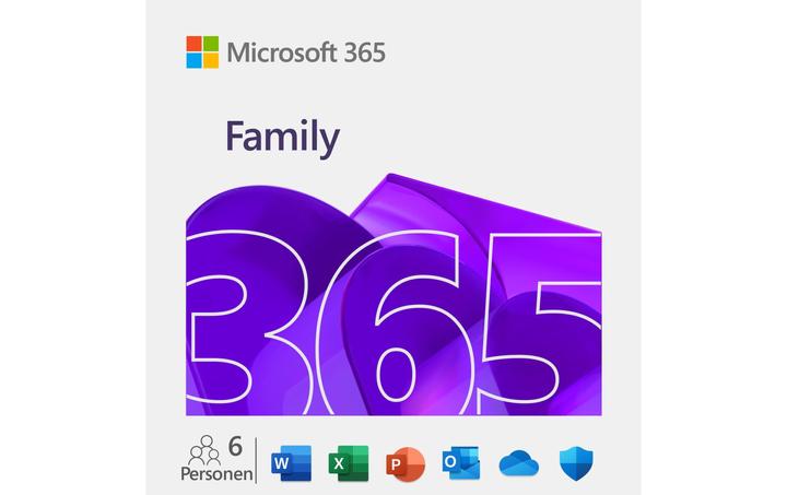 Actual product image Microsoft 365 Family (DE) (6 User, 12 months)