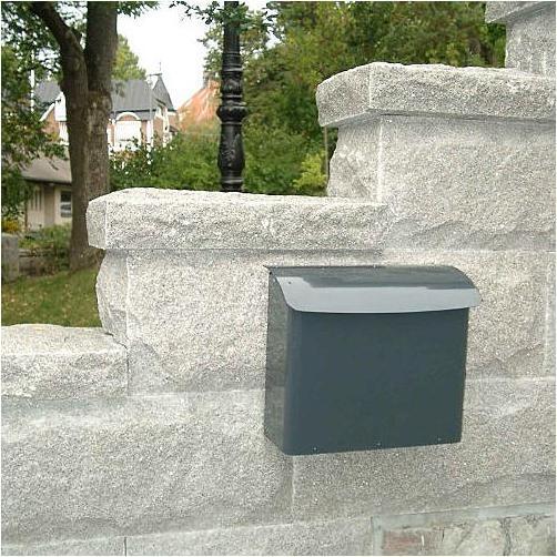 Immagine prodotto ReinigungsBerater Cassetta per le lettere da parete, 41,5 cm verde Cassetta per le lettere in metallo testato al fuoco