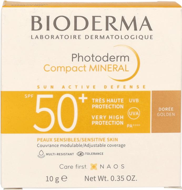 Actual product image Bioderma Photoderm Compact SPF50 Golden (Sun cream face, SPF 50, 10 g)