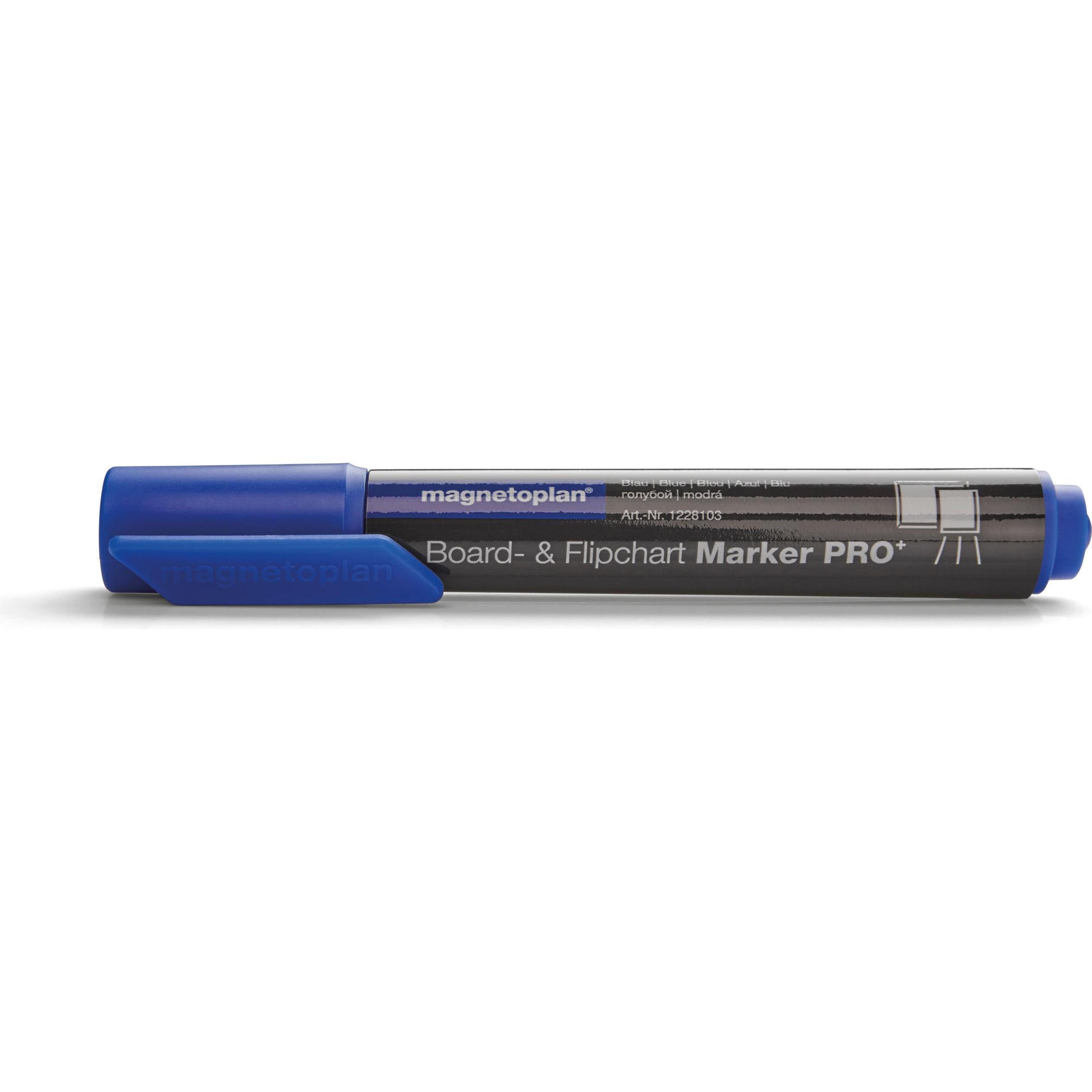 Magnetoplan, Marker, Board- und Flipchartmarker (Blau, 3 mm, 4 x)