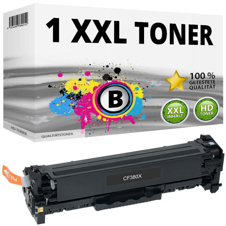 Produktbild Druckfuxx 1x XXL TONER PATRONEN für HP CF380X 312X LaserJet Pro M476DN M476DW M476NW