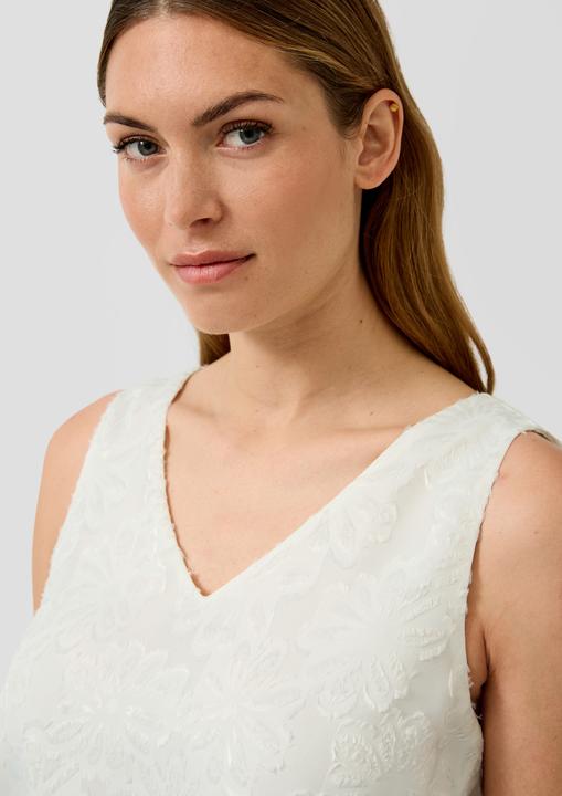 Immagine prodotto s.Oliver Bluse Ärmellose Chiffon-Bluse mit V-Ausschnitt und floralem Muster (38)