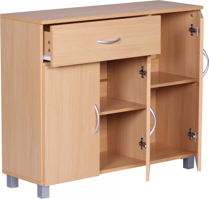 Produktbild FineBuy Sideboard Holz furniert Buche (30 x 75 cm)