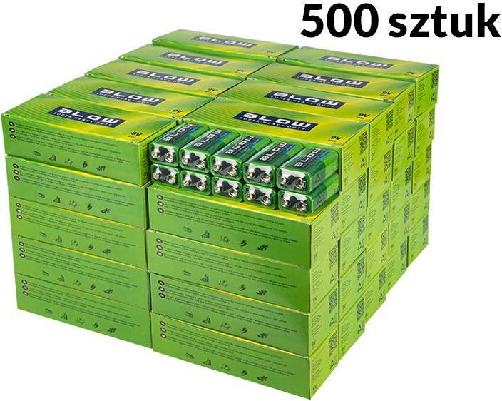 Actual product image Blow 82-571# Battery shock extra large 9v 6f22 (500 pcs., 9V Block)
