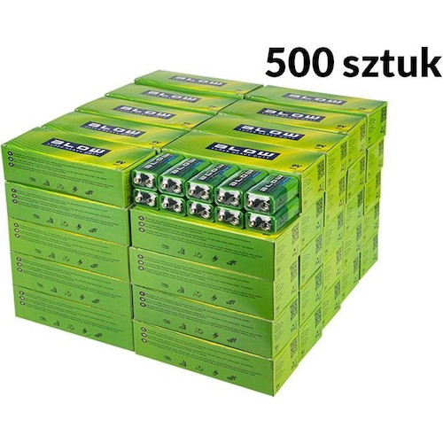 Blow 82-571# Battery shock extra large 9v 6f22 (500 Stk.), Batterien + Akkus