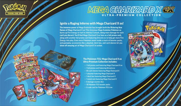 Actual product image Pokémon P-EN Mega Charizard Ultra Premium Collection (English, Box Set & Collection)