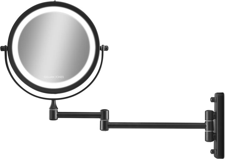 Productafbeelding Cimi Dubbelzijdige wandspiegel w. LED licht & x10 vergroting - zwart