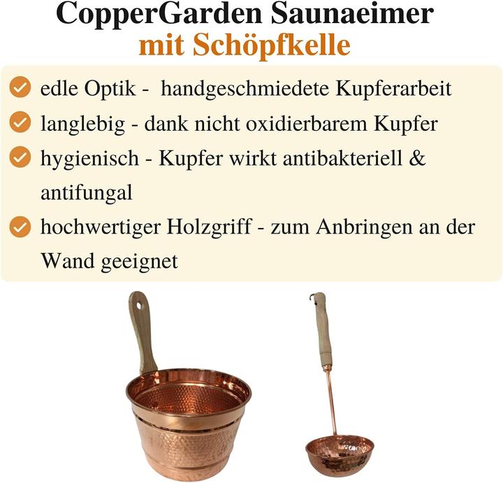 Produktbild Copper Garden Set Eimer & Kelle