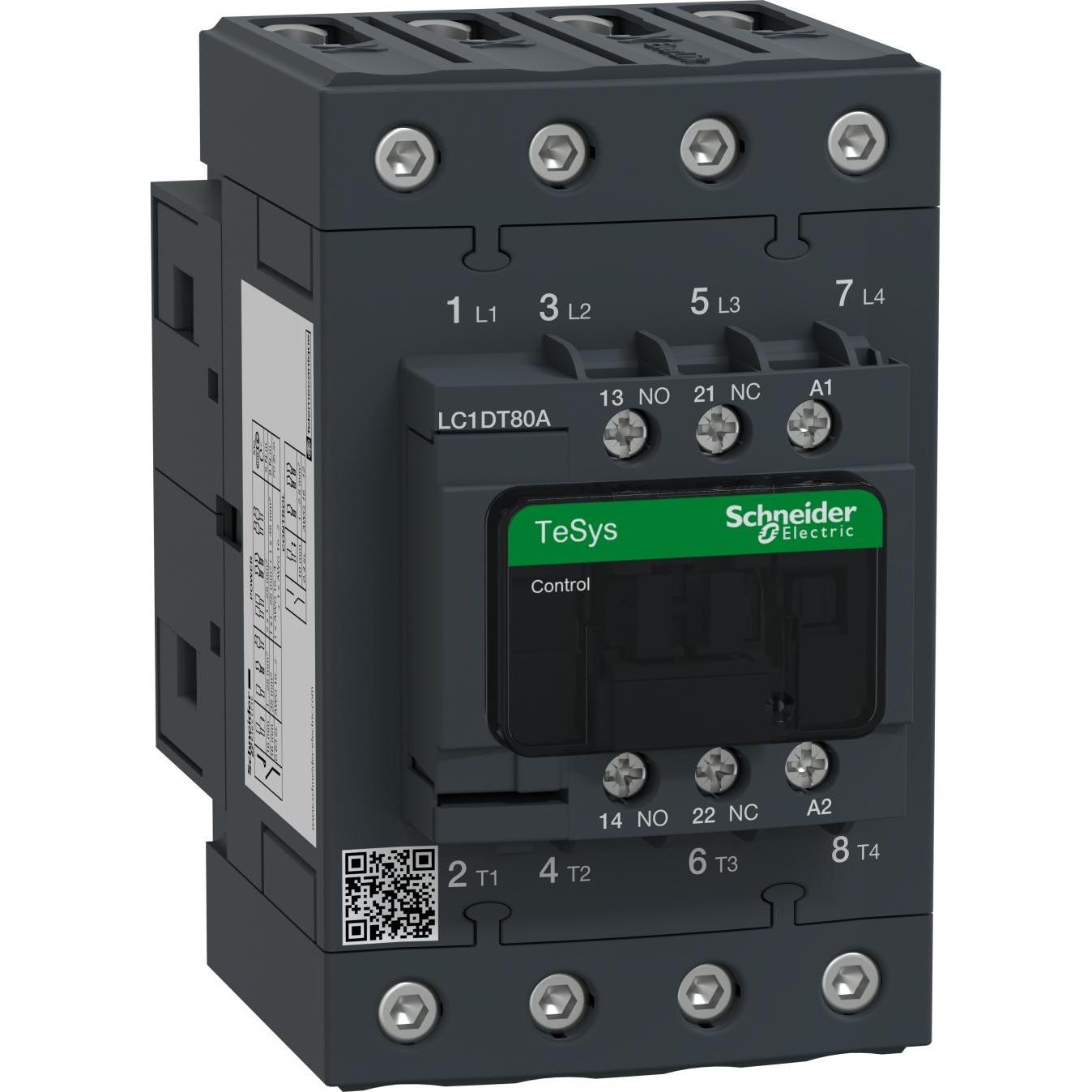 Thumbnail - Schneider Electric Schütz 4-polig 24Vac 80A, Relais