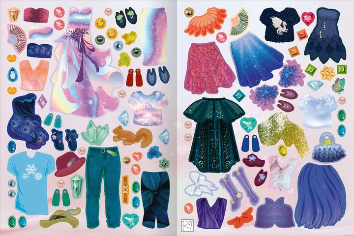 Produktbild Sticker-Anziehpuppen Metallic - Winterf