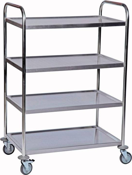 Produktbild Rollcart Edelstahl-Tischwagen 4 Etagen (100 kg)