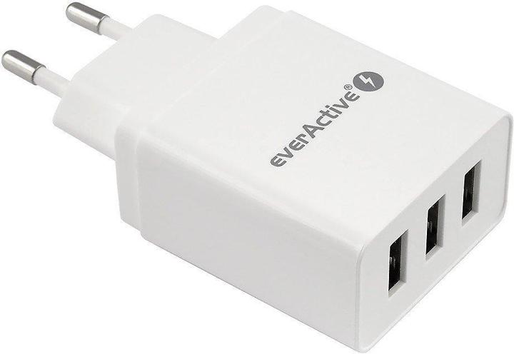 Produktbild Everactive SC-300 Ladegerät (USB, weiss) (17 W, 3 Ports)