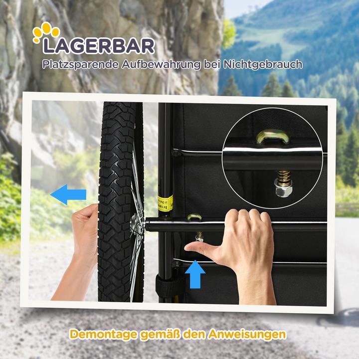 Actual product image PawHut Hundeanhänger Oxford, Stahl Rot