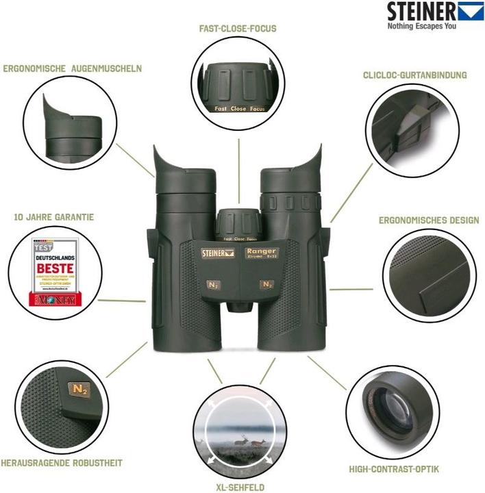 Produktbild Steiner Fernglas Ranger Xtreme 8x32 (8 x, 32 mm)