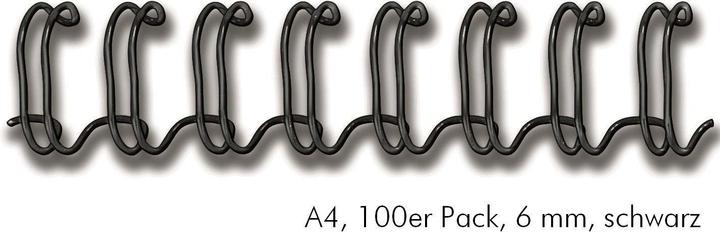 Image du produit Fellowes Peigne métallique 6mm, 34 boucles, noir, 100 pcs.