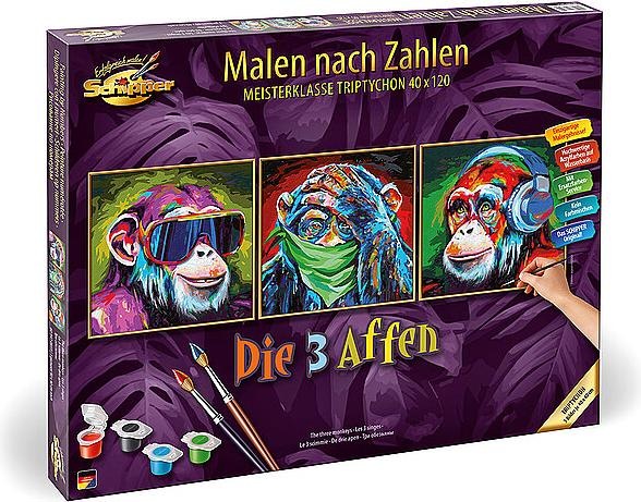 Produktbild Schipper Malen nach Zahlen - Die 3 Affen