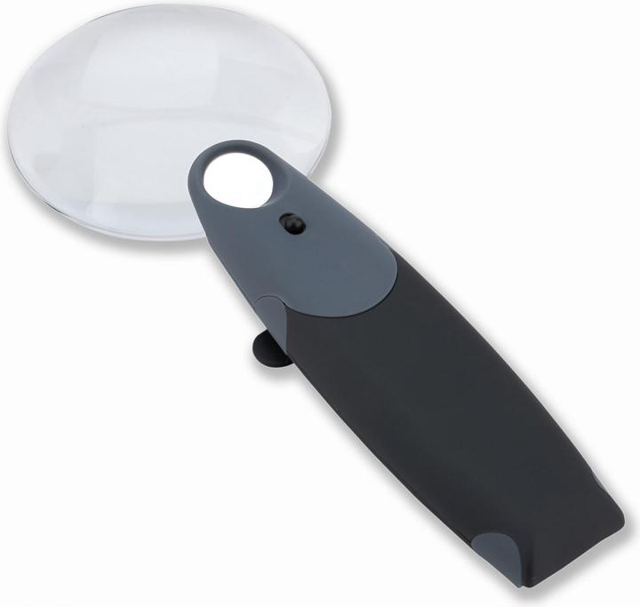 Actual product image Carson FH-25 FreeHand magnifier with bendable handle = foot