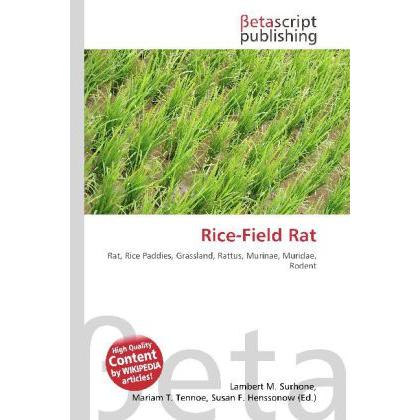 Rice-Field Rat, Fachbücher von Miriam T. Timpledon, Susan F. Marseken, Lambert M. Surhone