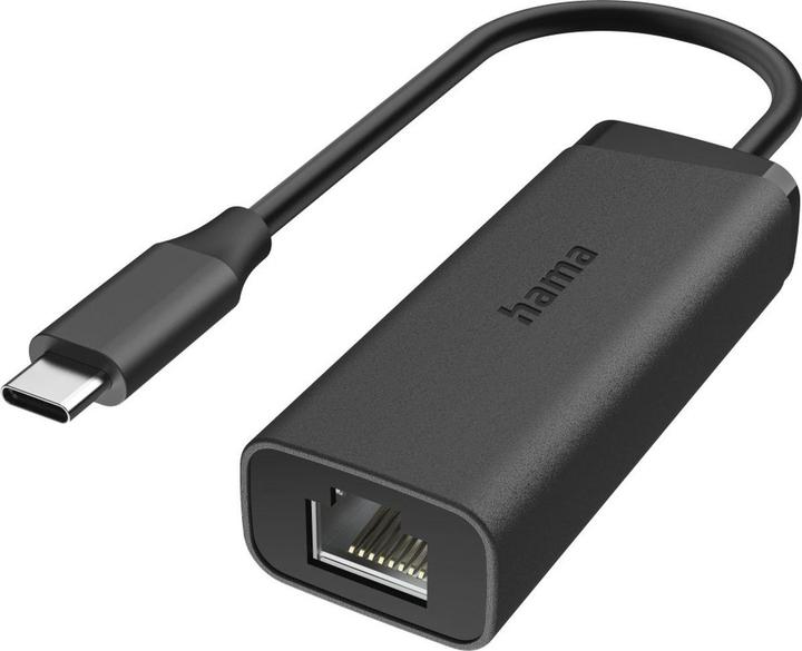Immagine prodotto Hama Netzwerk-Adapter, USB-C-Stecker - LAN/Ethernet-Buchse, 2,5 Gigabit Ethernet (USB 3.0, USB-C)