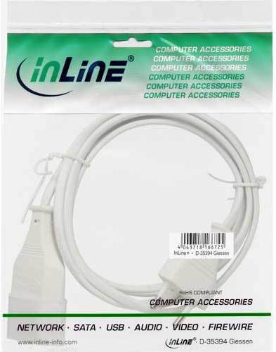 Produktbild InLine Euro-Verlängerung (5 m, CEE 7/16)