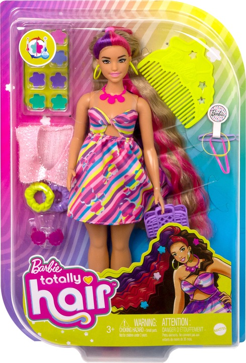 Produktbild Barbie Totally Hair Puppe im Blumenlook
