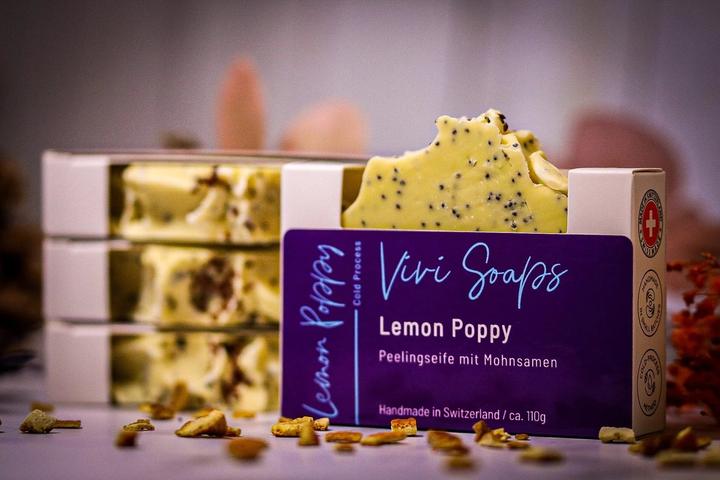 Produktbild Vivi Soaps Lemon Poppy (Hartseife, 110 g)