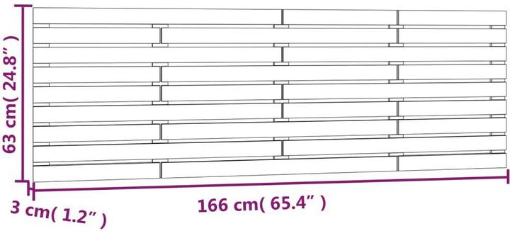 Actual product image VidaXL Oksiutka (166 x 3 x 63 cm)