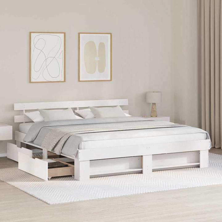 Image du produit vidaXL Holzbett (200 x 200 cm)