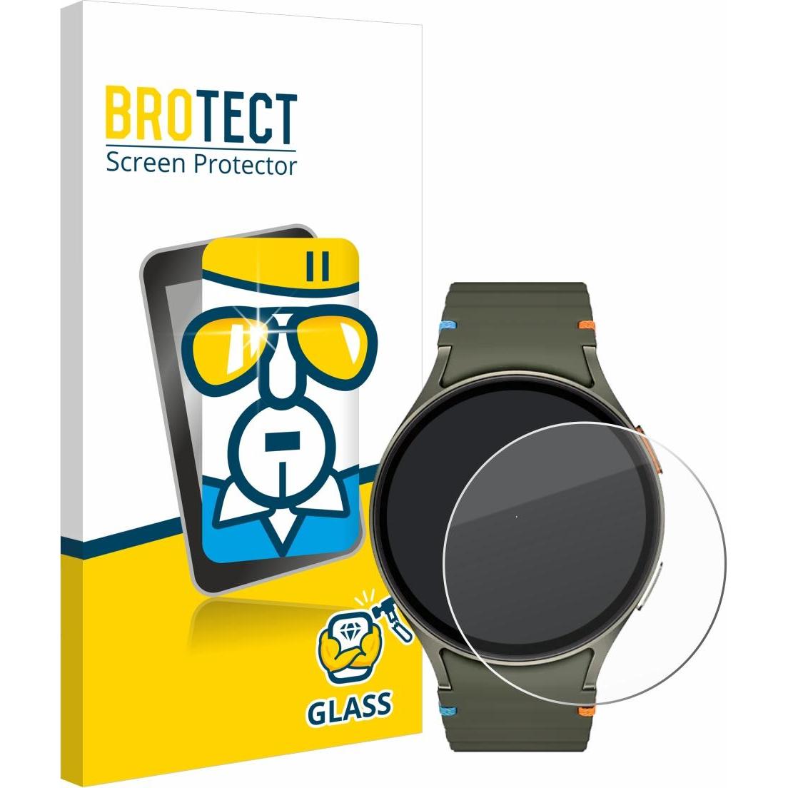 BROTECT Schutzglas Panzerglas Hartglas Displayschutz, Smartwatch Schutzfolie, Transparent