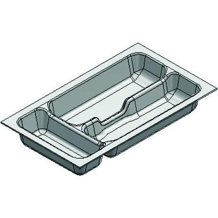 Agoform Besteckeinsätze Standard, Besteckkasten, Grau